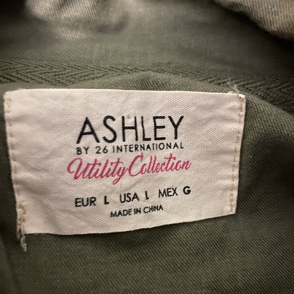 Ashley Army Green Utility Jacket - Picture 2 of 2